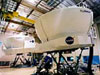 Photo of the exterior view of Boeing 747-400 and Advanced Concepts Flight Simulator