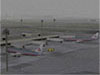 Image of San Francisco International Airport in snow